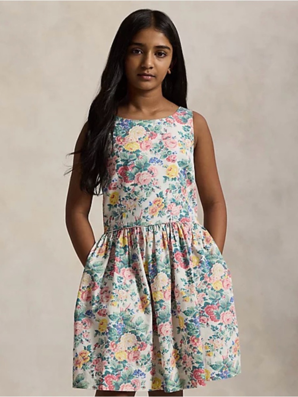 NWT Polo Ralph Lauren Cotton Floral Dress